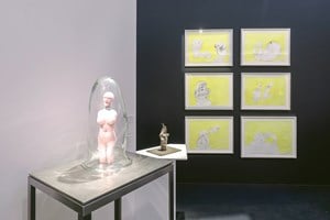 Louise Bourgeois and Maria Lassnig, <a href='/art-galleries/hauser-wirth/' target='_blank'>Hauser & Wirth</a>, TEFAF New York Spring (3–7 May 2019). Courtesy Ocula. Photo: Charles Roussel.